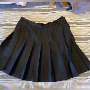 Black Pleated Skirt